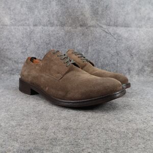 Wallin & Bros Shoes Mens 44 Oxford Classic Suede Derby Brown Formal Professional